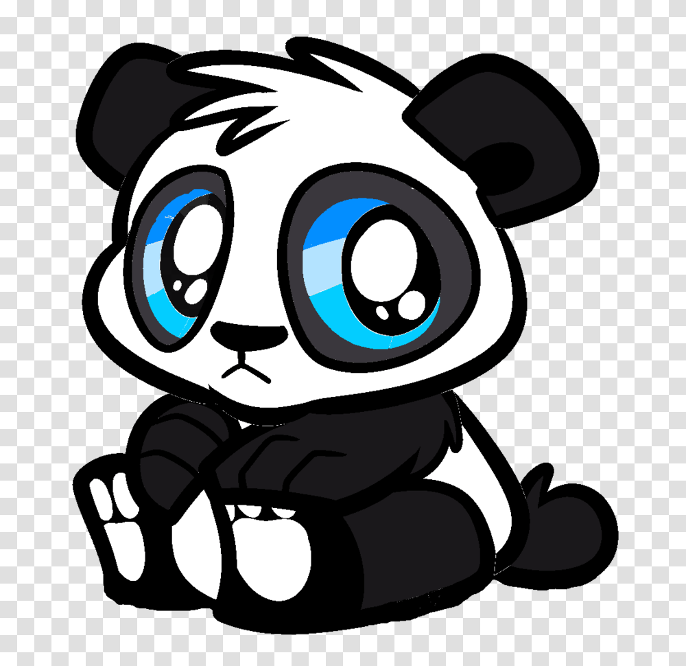 Cute Panda Bear Art Cute Animals Cute Panda Panda, Stencil, Drawing, Goggles Transparent Png