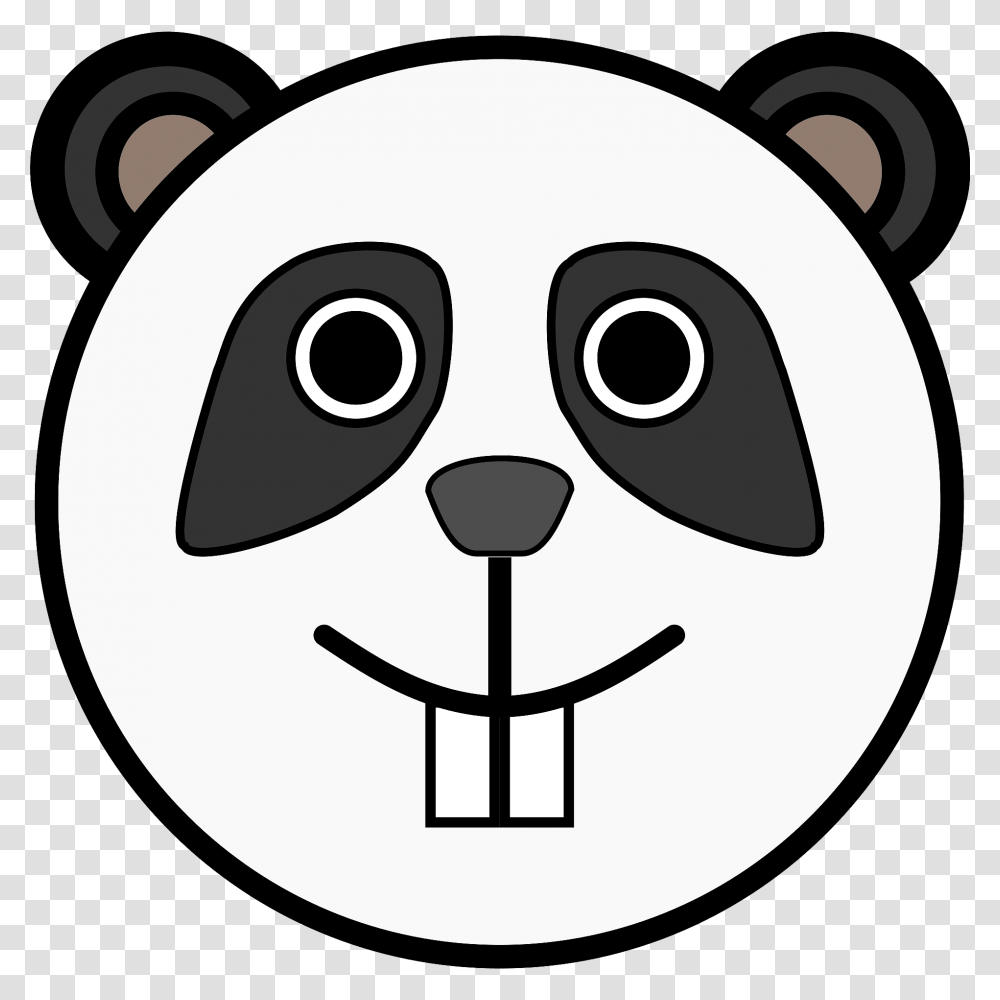 Cute Panda Bear Emoji Weekender Tote Bag Cartoon Funny Animal Face, Stencil Transparent Png