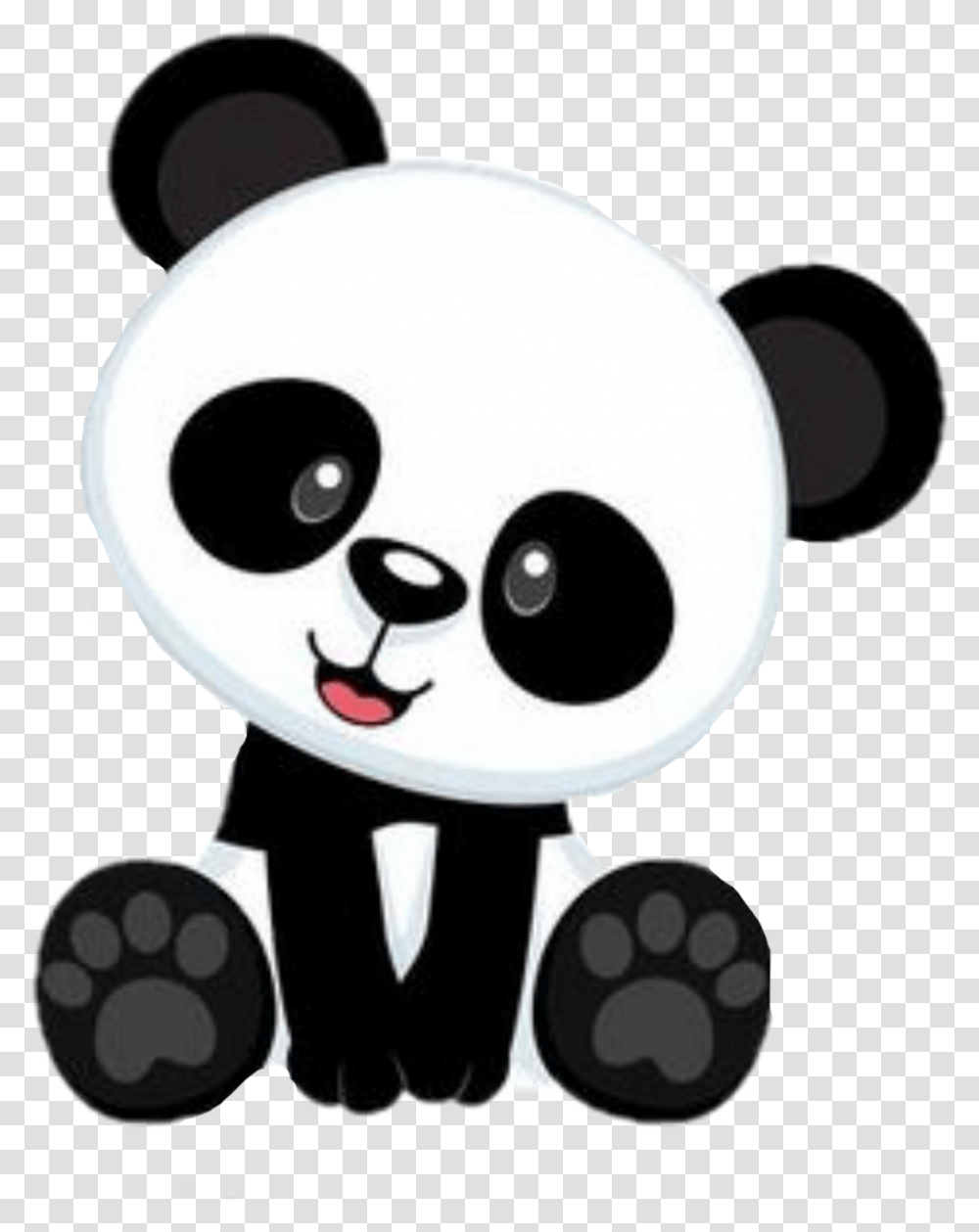 Cute Panda Clipart, Stencil, Disk, Soccer Ball, Team Transparent Png