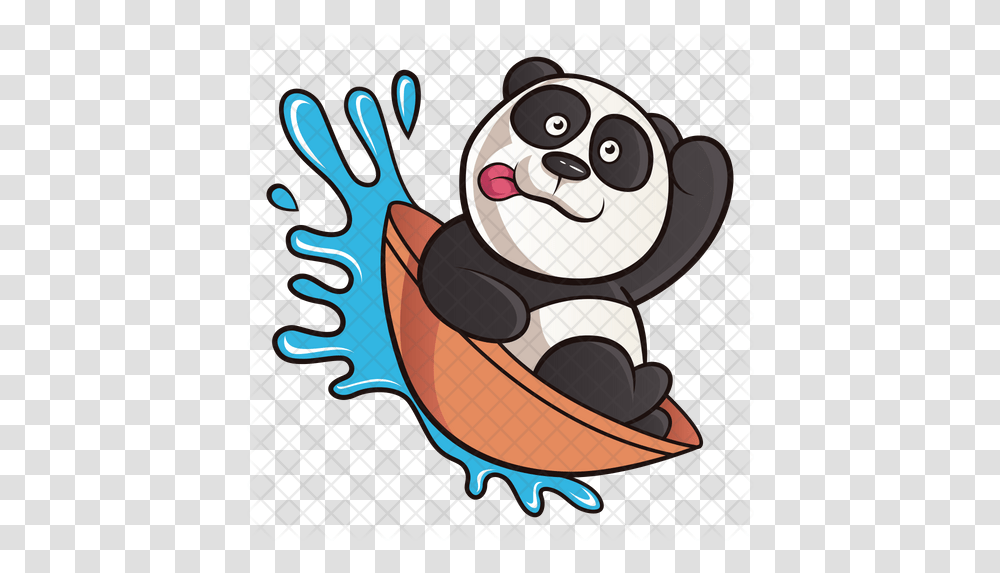 Cute Panda Icon Cartoon, Guitar, Musical Instrument, Text, Outdoors Transparent Png