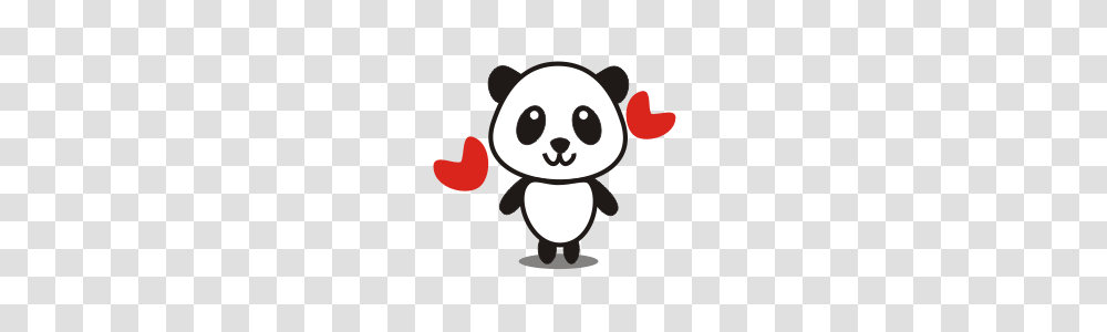Cute Panda Line Stickers Line Store, Animal, Mammal, Toy Transparent Png