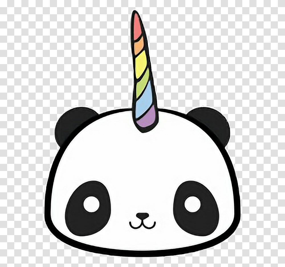 Cute Panda Love Drawing Free Download Cute Kawaii Unicorn Drawing, Animal, Brush, Tool, Mammal Transparent Png