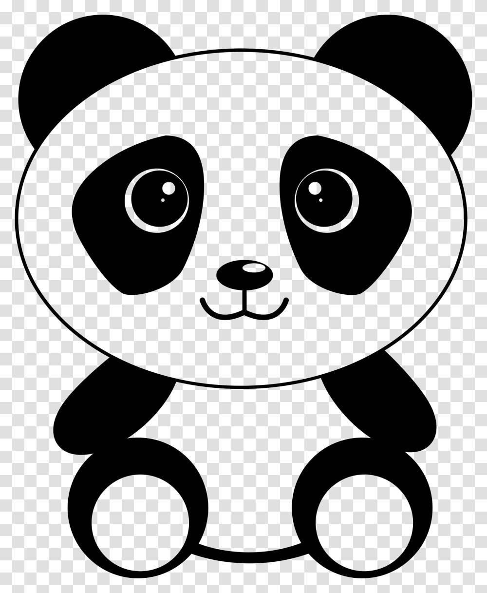 Cute Panda Pic Arts, Stencil, Toad, Amphibian, Wildlife Transparent Png