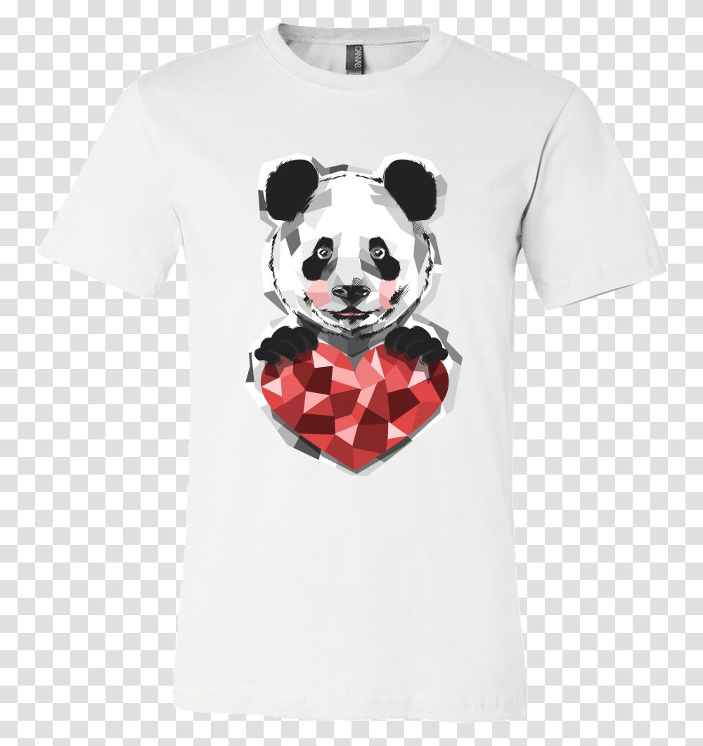 Cute Panda T Shirt Design, T-Shirt, Sleeve, Pet Transparent Png