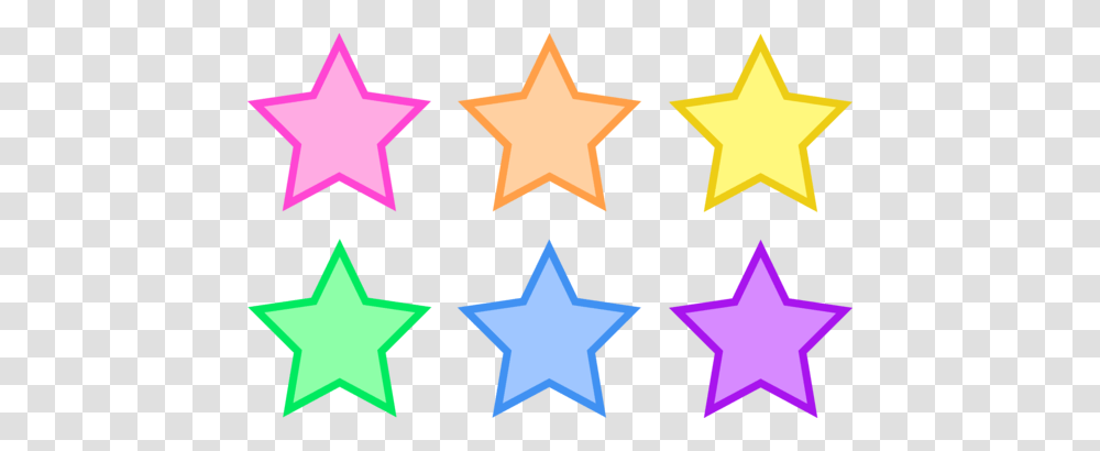 Cute Pastel Colored Stars Printable Magnets Or Scrap Book, Cross, Star Symbol, Lighting Transparent Png