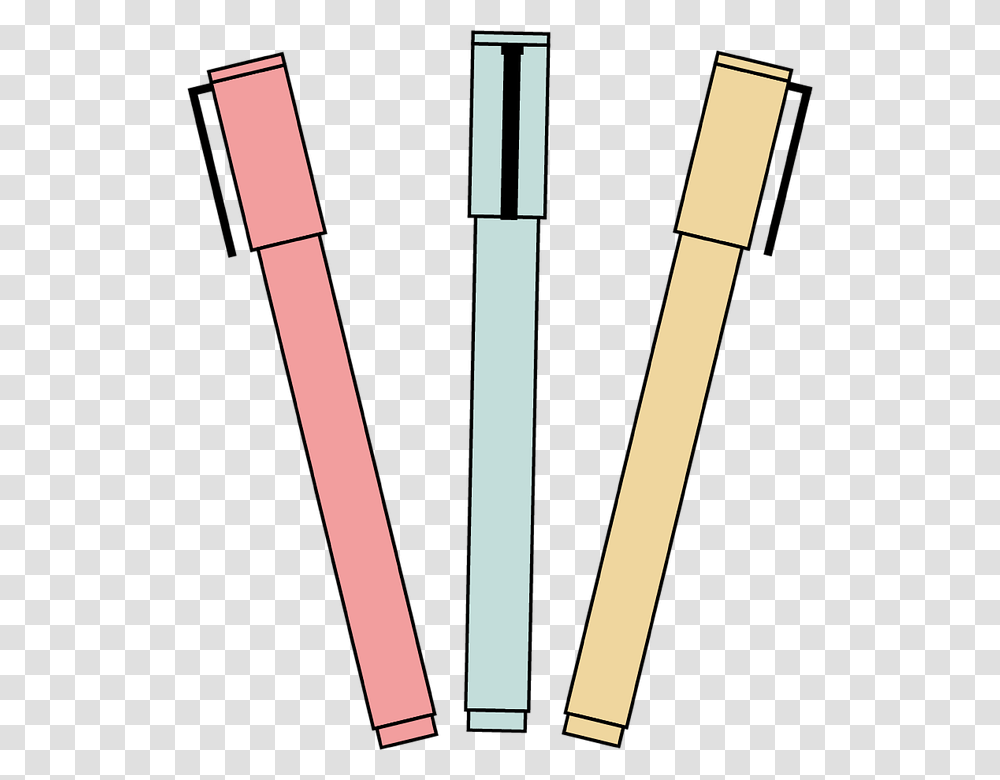 Cute Pen Markers Pens To Write Color Drawing, Brush, Tool, Sport, Sports Transparent Png