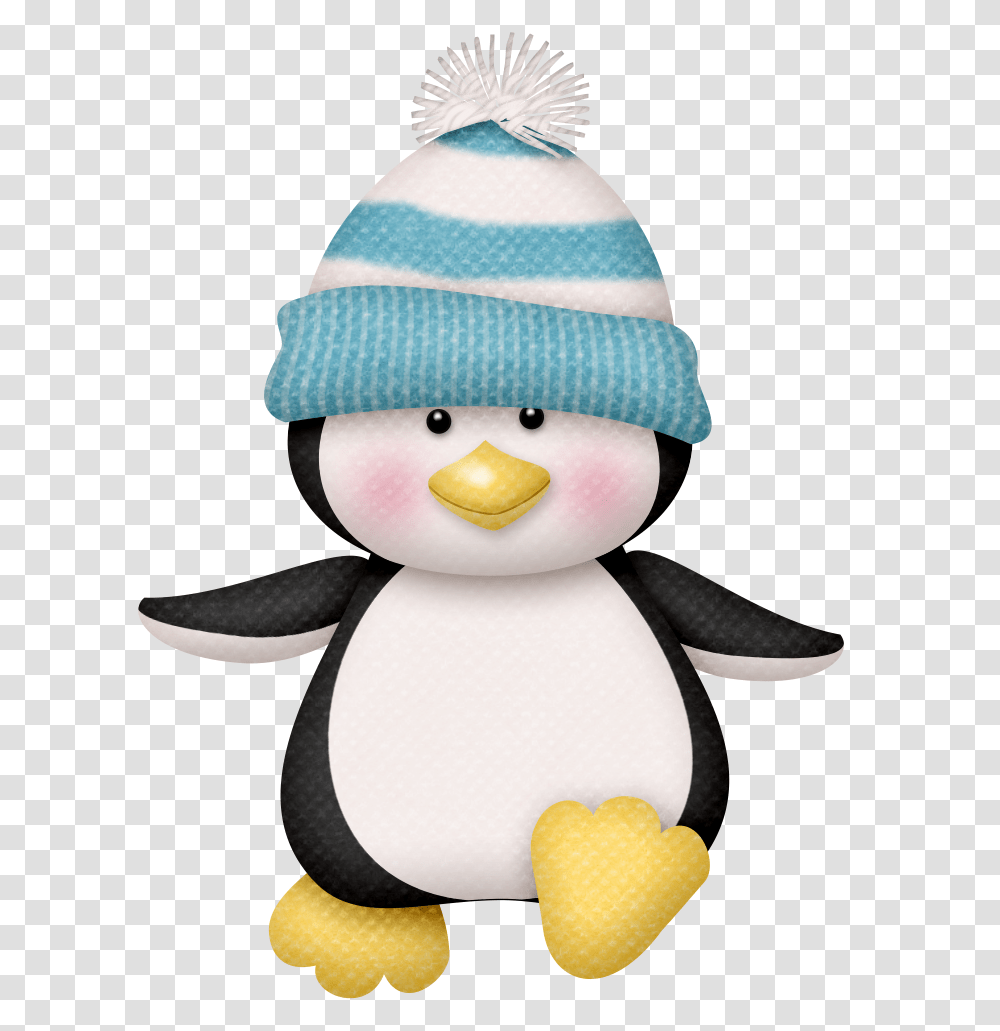 Cute Penguin Christmas Clipart, Plush, Toy, Doll, Bird Transparent Png