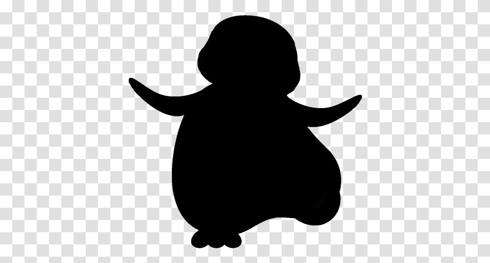 Cute Penguin Dancing Image For Download Illustration, Silhouette, Person, Human, Bow Transparent Png