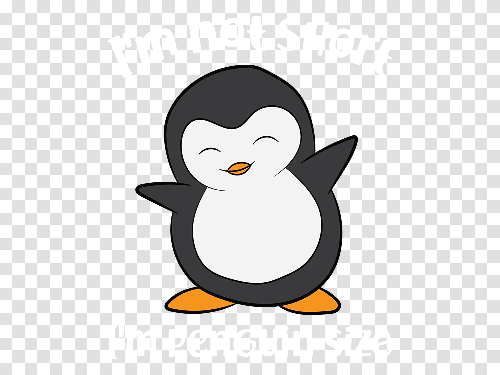 Cute Penguin Im Not Short Size Fleece Blanket Dot, Poster, Advertisement, Bird, Animal Transparent Png