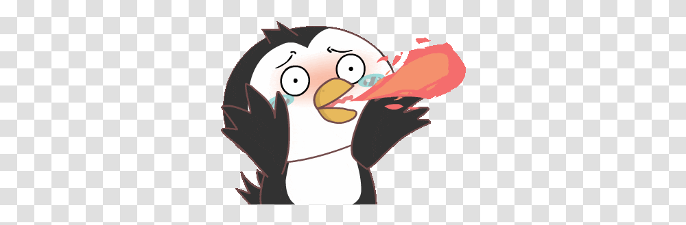 Cute Penguin Sticker Cute Penguin Fire Discover & Share Gifs Language, Angry Birds, Animal Transparent Png