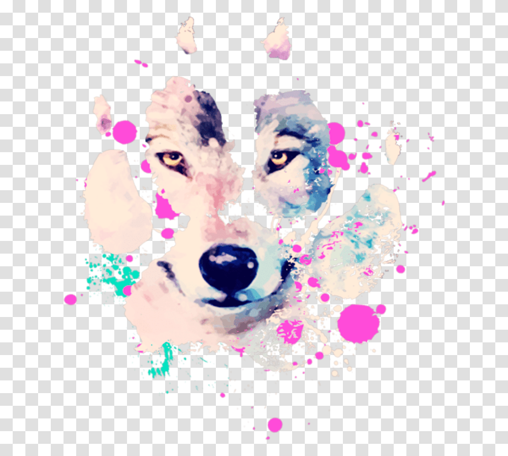 Cute Picture Of Wolf, Paper, Confetti Transparent Png