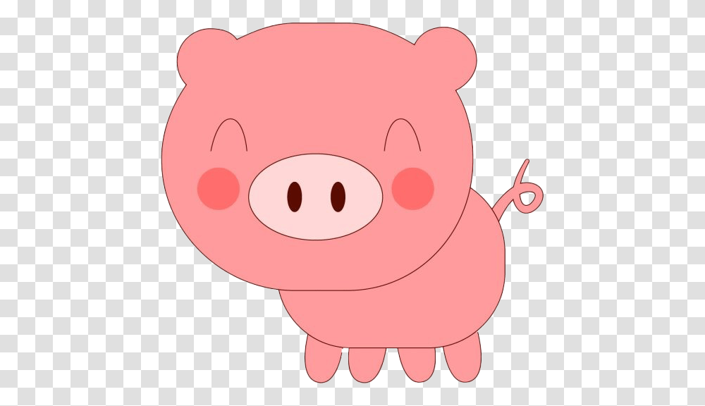 Cute Pig Background Cartoon Cute Pig Clipart, Piggy Bank, Mammal, Animal, Giant Panda Transparent Png
