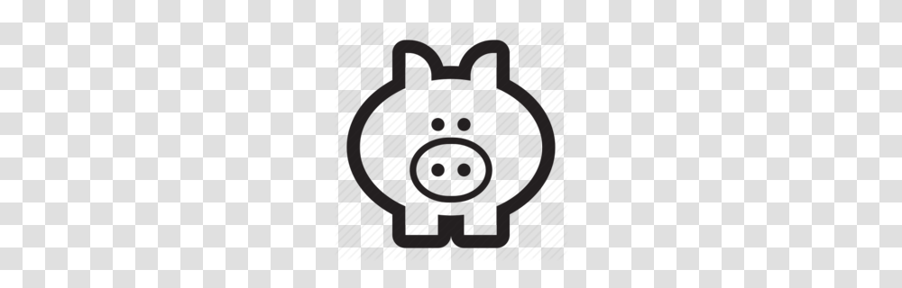 Cute Piggy Clipart, Mammal, Animal, Piggy Bank, Stencil Transparent Png