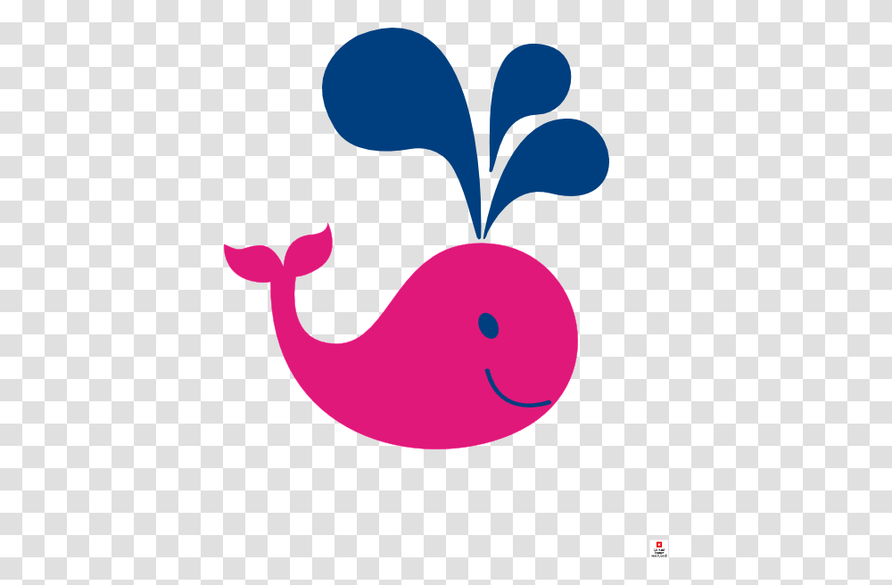 Cute Pink And Navy Whale Clip Art Pink Baby Whale Clipart, Animal, Bird, Mammal, Kiwi Bird Transparent Png