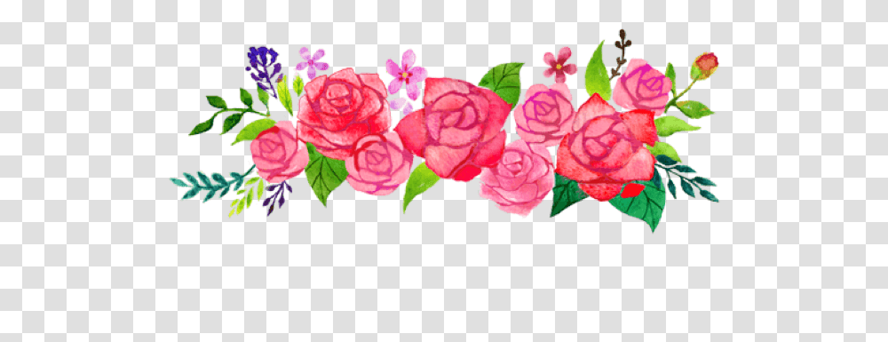Cute Pink Flower Rose Spring Border Freetoedit Hybrid Tea Rose, Plant, Petal, Flower Arrangement, Geranium Transparent Png