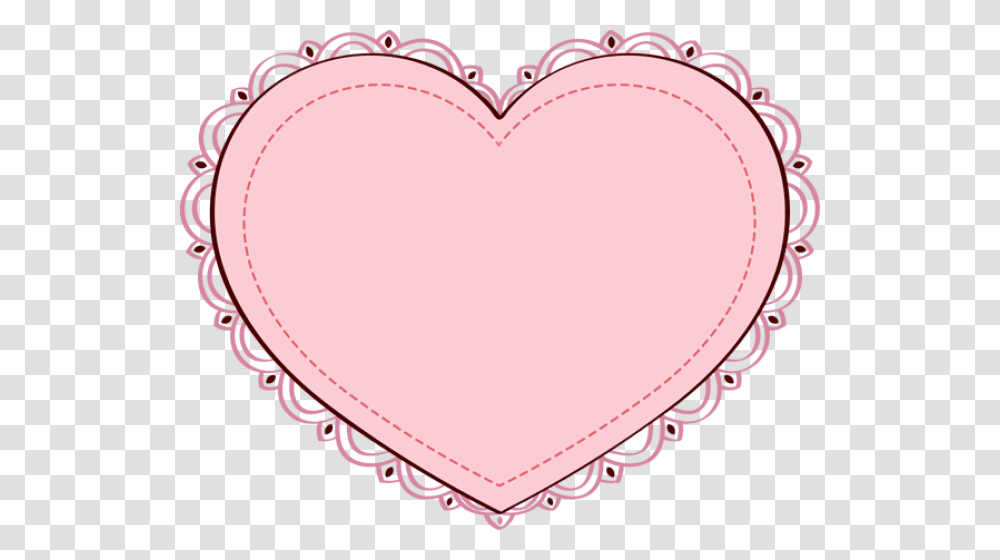 Cute Pink Heart Clipart In Pack 5880 Heart Pink Valentine Clipart, Cushion, Pillow, Rug Transparent Png