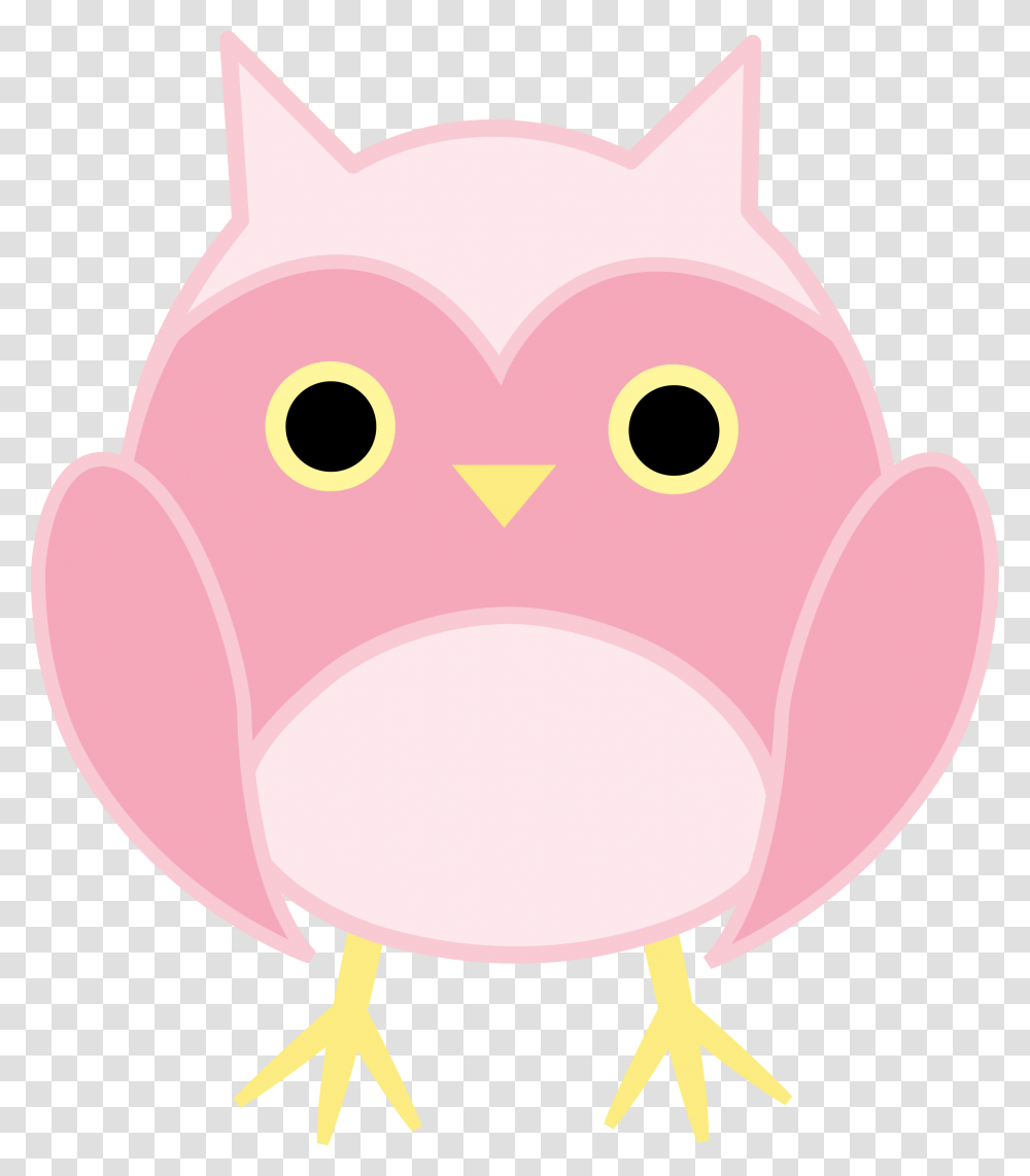 Cute Pink Owl, Piggy Bank, Animal, Snowman, Winter Transparent Png