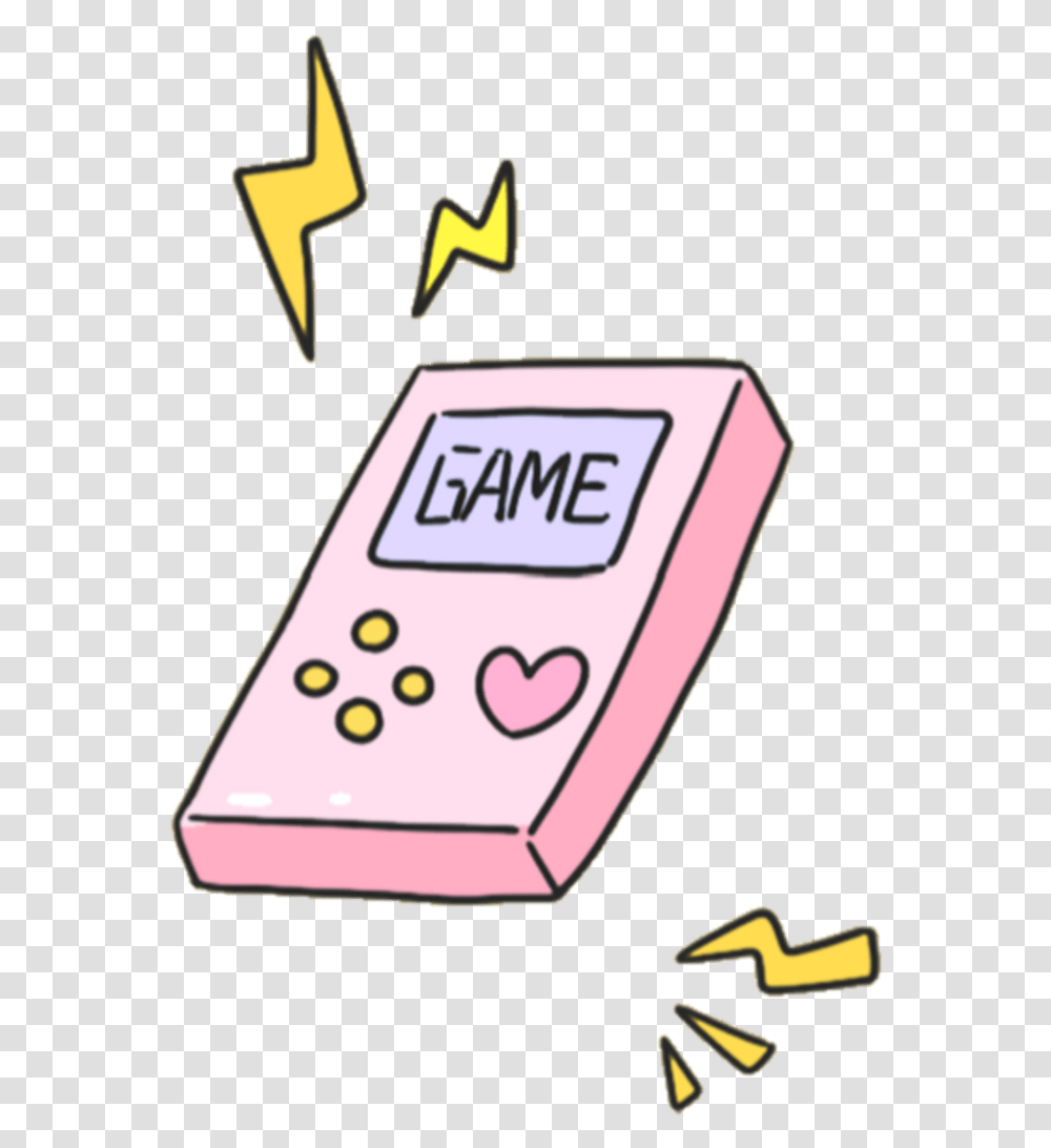 Cute Pink Stickers Aesthetic, Electronics, Calculator, Pac Man Transparent Png