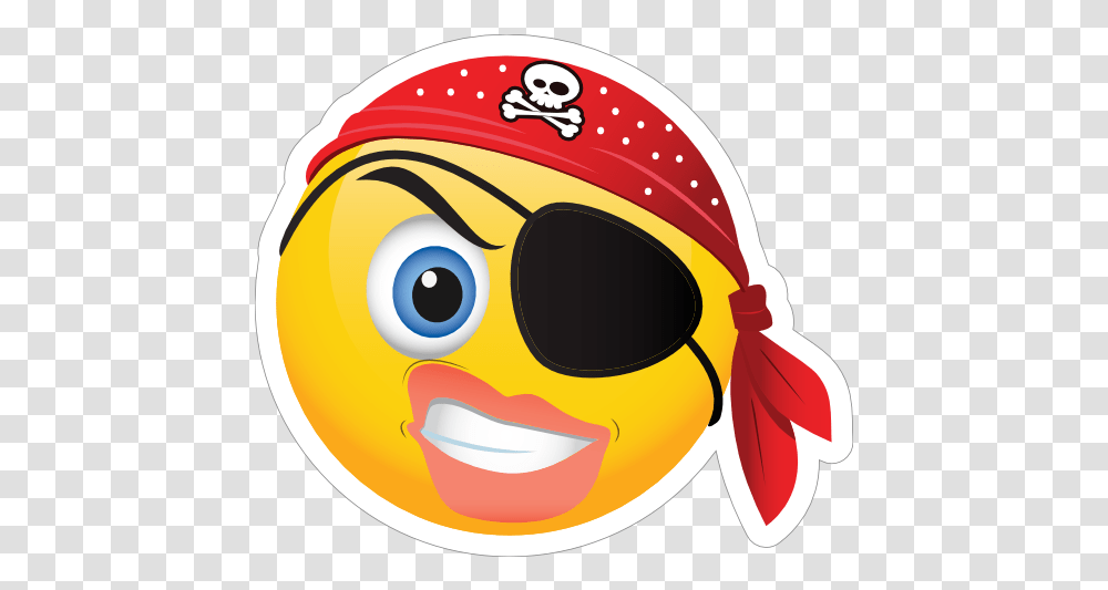 Cute Pirate Angry Female Emoji Sticker Female Pirate Emoji, Helmet, Clothing, Apparel, Hat Transparent Png