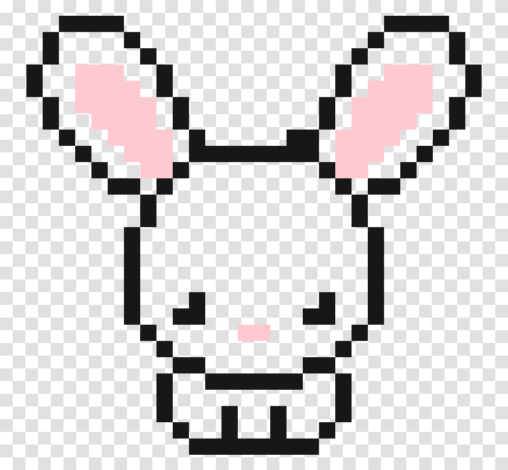 Cute Pixel Cute Bunny Pixel Art, Face, Sport, Tie Transparent Png