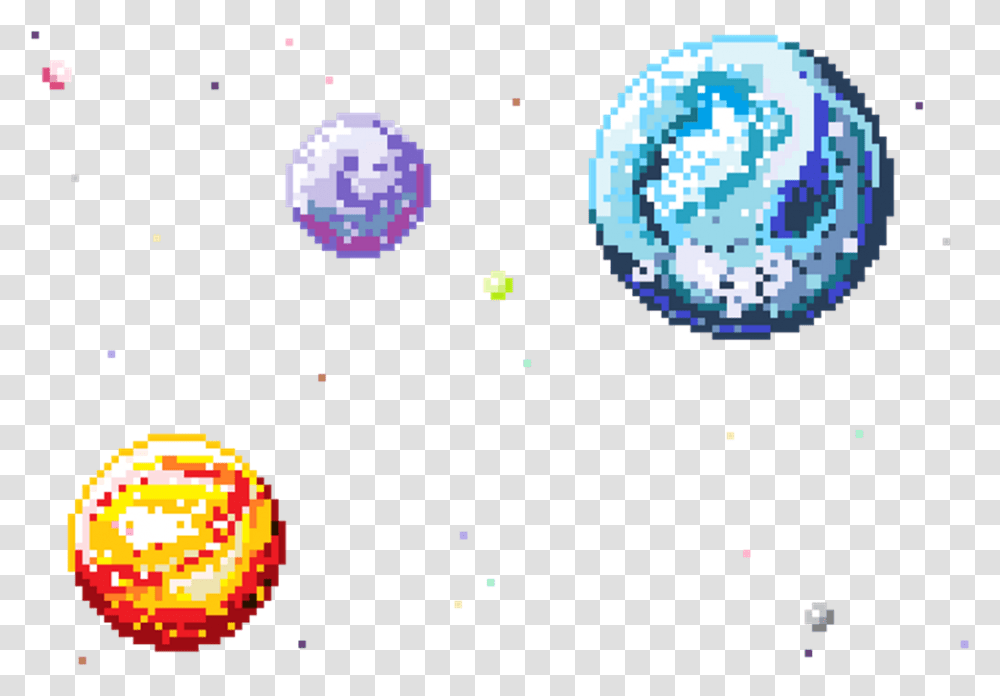Cute Pixel Planet, Pac Man, Nuclear Transparent Png