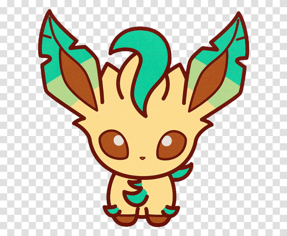 Cute Pokemon Pictures Tattoo Leafeon Sticker, Light, Art, Face, Food Transparent Png