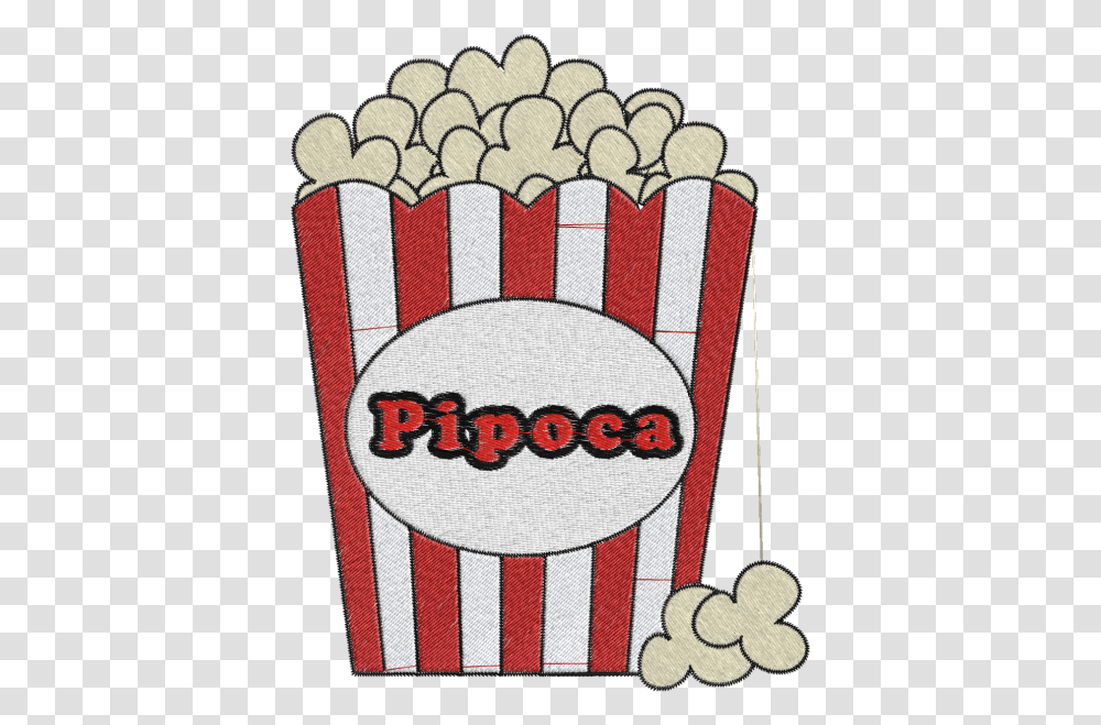 Cute Popcorn Clipart Black And White, Rug, Logo, Trademark Transparent Png