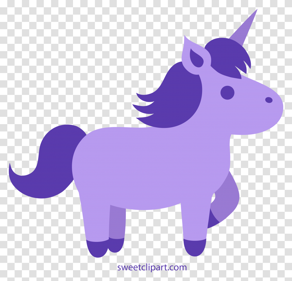 Cute Purple Unicorn Clipart Horse Clipart, Mammal, Animal, Silhouette, Sheep Transparent Png