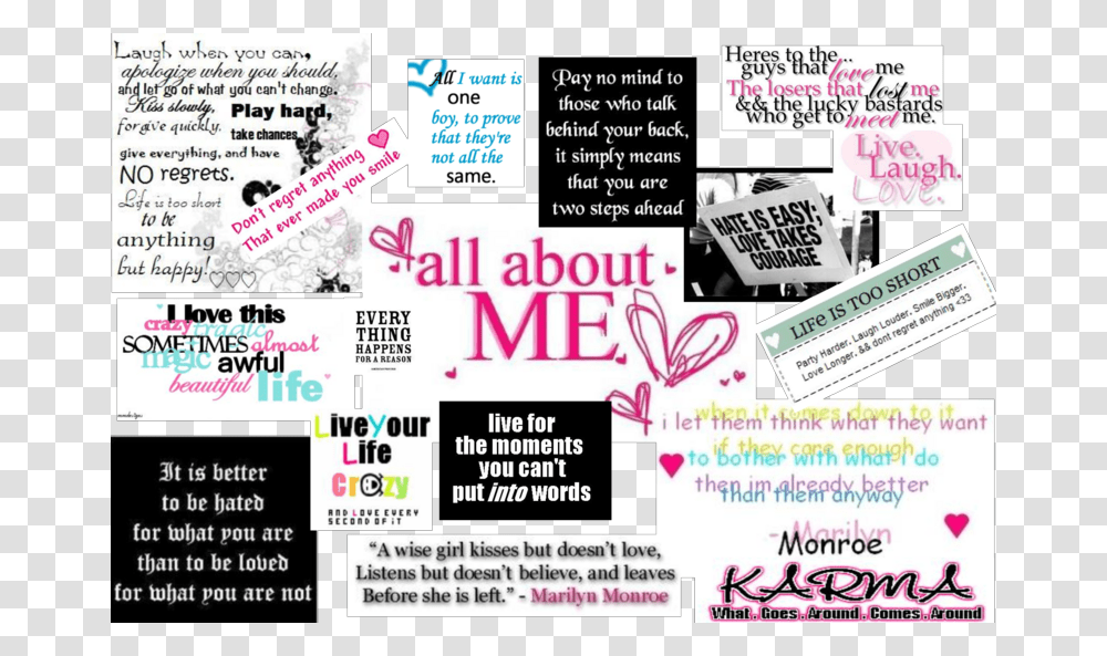 Cute Quotes And Sayings About Me All About Me Tagalog, Flyer, Poster, Paper, Advertisement Transparent Png