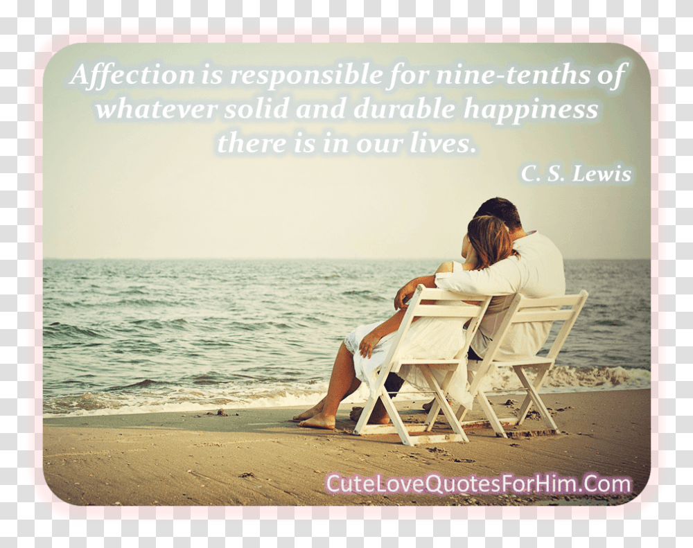 Cute Quotes Happy Anniversary To My Wife Beach, Chair, Furniture, Sitting, Person Transparent Png