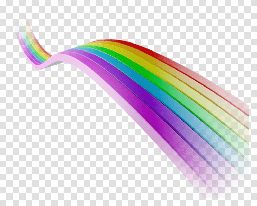Cute Rainbow Colorful Ribbon Cute Graphic Design, Light, Outdoors Transparent Png