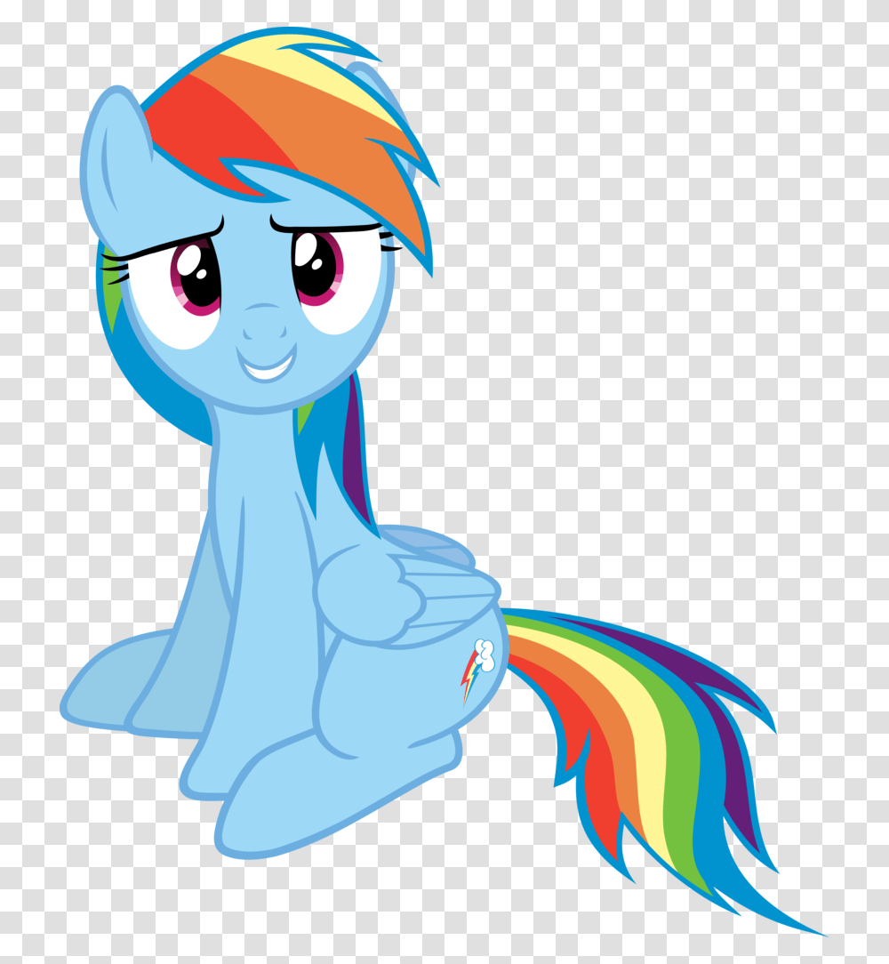 Cute Rainbow Dash Safe Simple Background My Little Pony Rainbow Dash Sitting, Toy Transparent Png