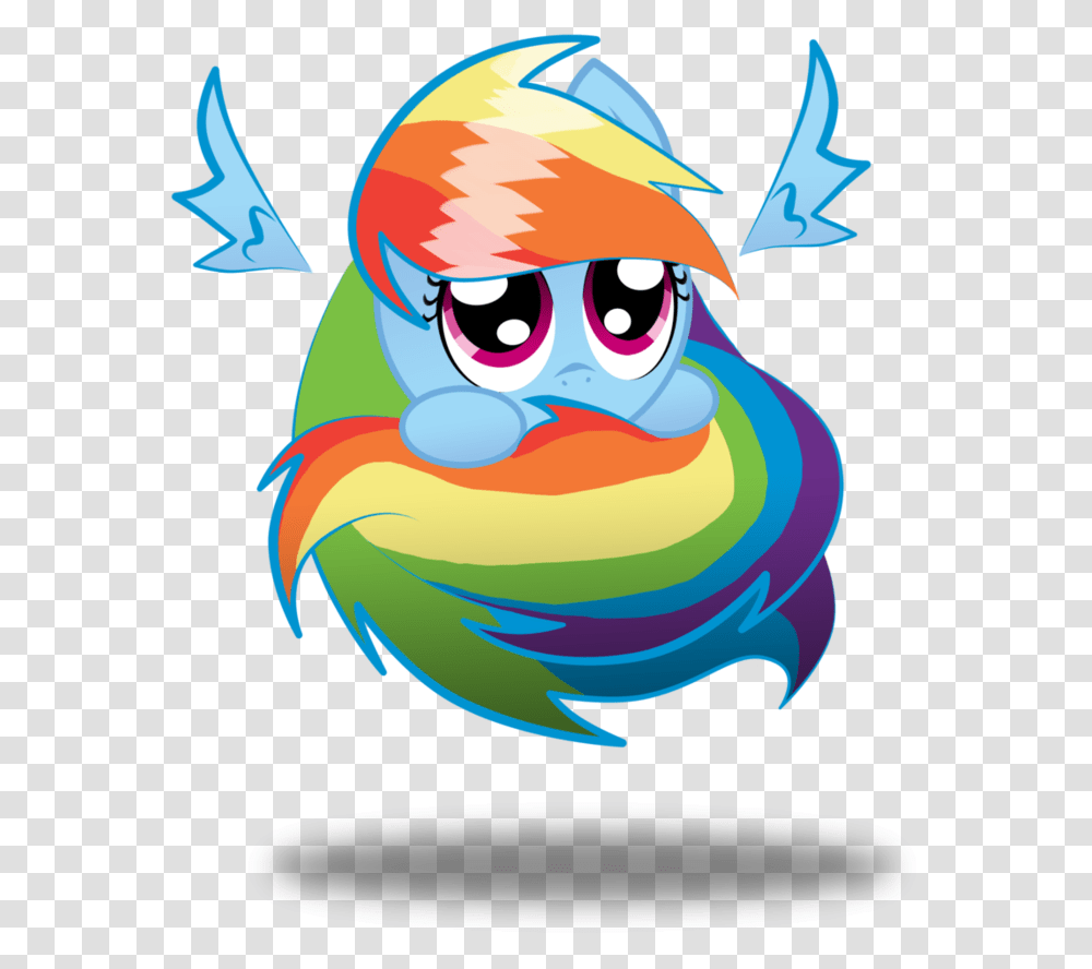 Cute Rainbow Ld Poni, Angry Birds, Face Transparent Png