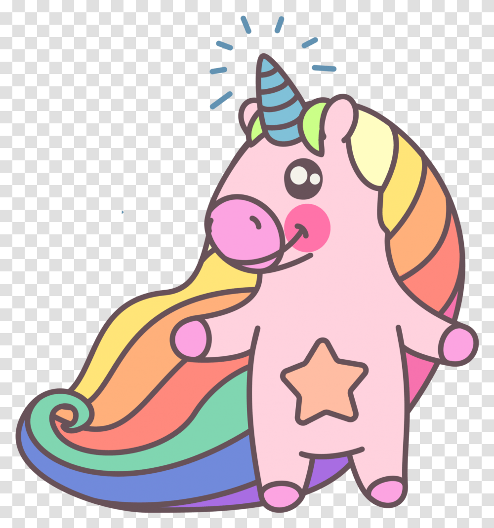 Cute Rainbow Unicorn Cute Rainbow Unicorn Unicorn, Ornament, Animal Transparent Png