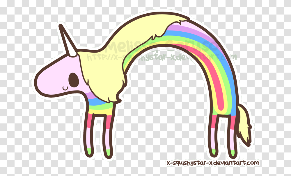 Cute Rainbow Unicorn Gif, Antelope, Animal, Cushion, Building Transparent Png