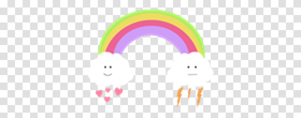 Cute Rainbowcloudstransparent Roblox Cute Cartoon Cloud Rainbow, Graphics, Snowman, Outdoors, Nature Transparent Png