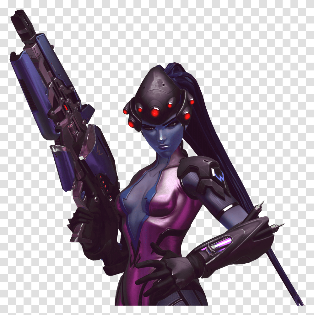 Cute Reaper And Widowmaker Drawings Widowmaker Render, Toy, Meal Transparent Png
