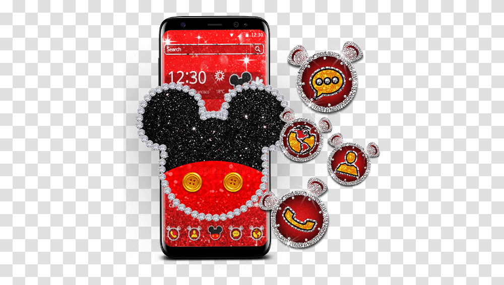 Cute Red Mouse Theme Apps On Google Play Iphone, Text, Label, Poster, Advertisement Transparent Png