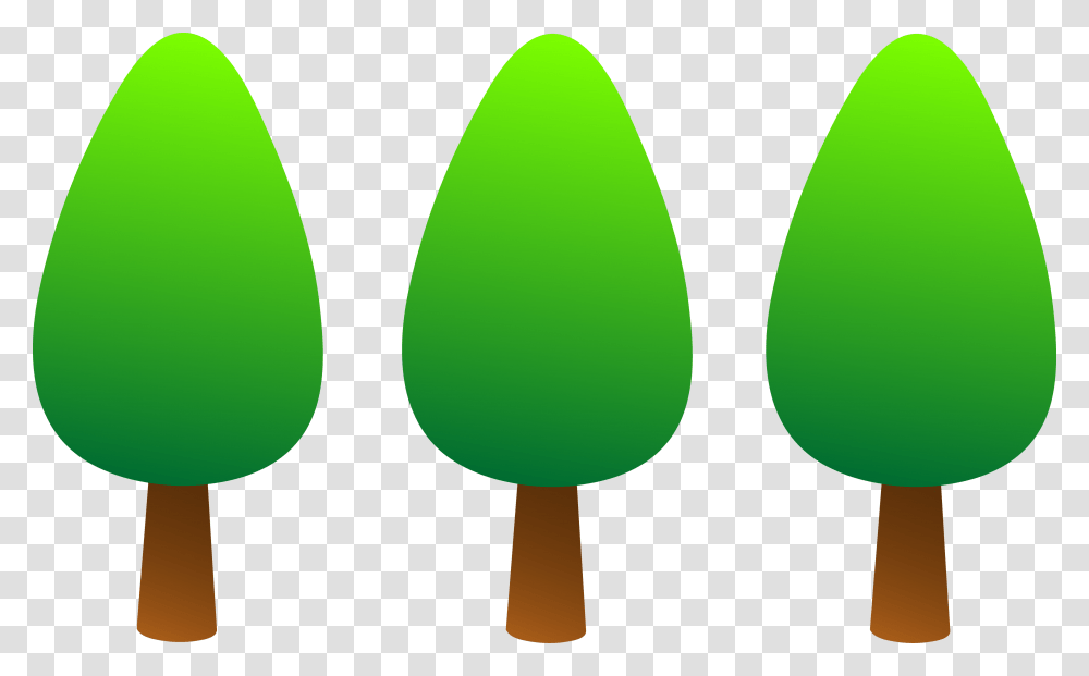 Cute Round Green Trees, Pattern, Ornament Transparent Png