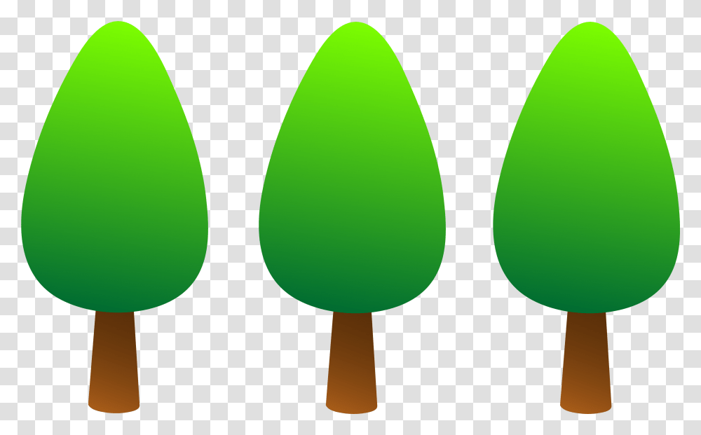 Cute Round Green Trees Simple Cartoon Tree Clipart, Balloon, Ice Pop, Light Transparent Png