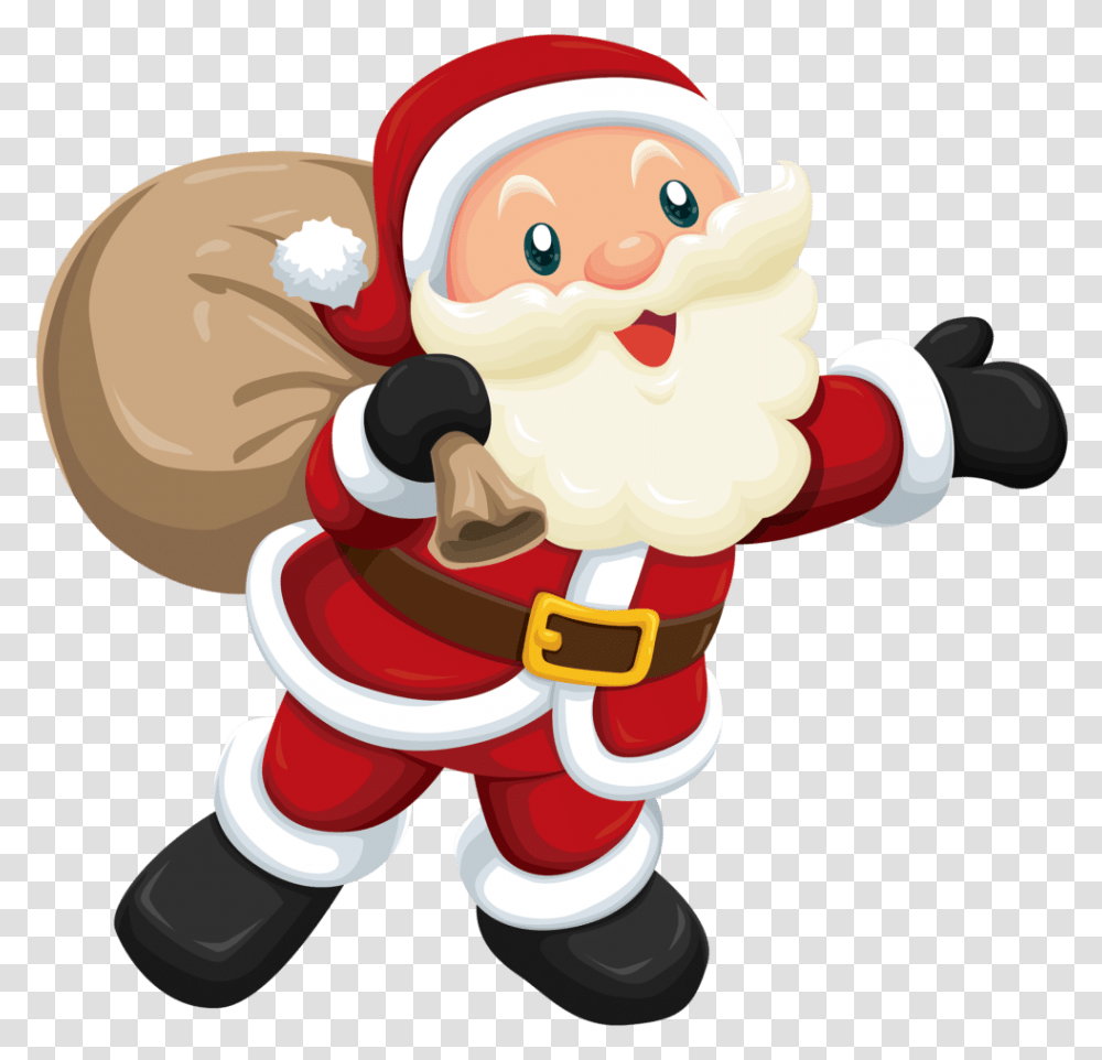 Cute Santa Claus Clipart Cute Animated Santa Claus, Toy, Super Mario Transparent Png
