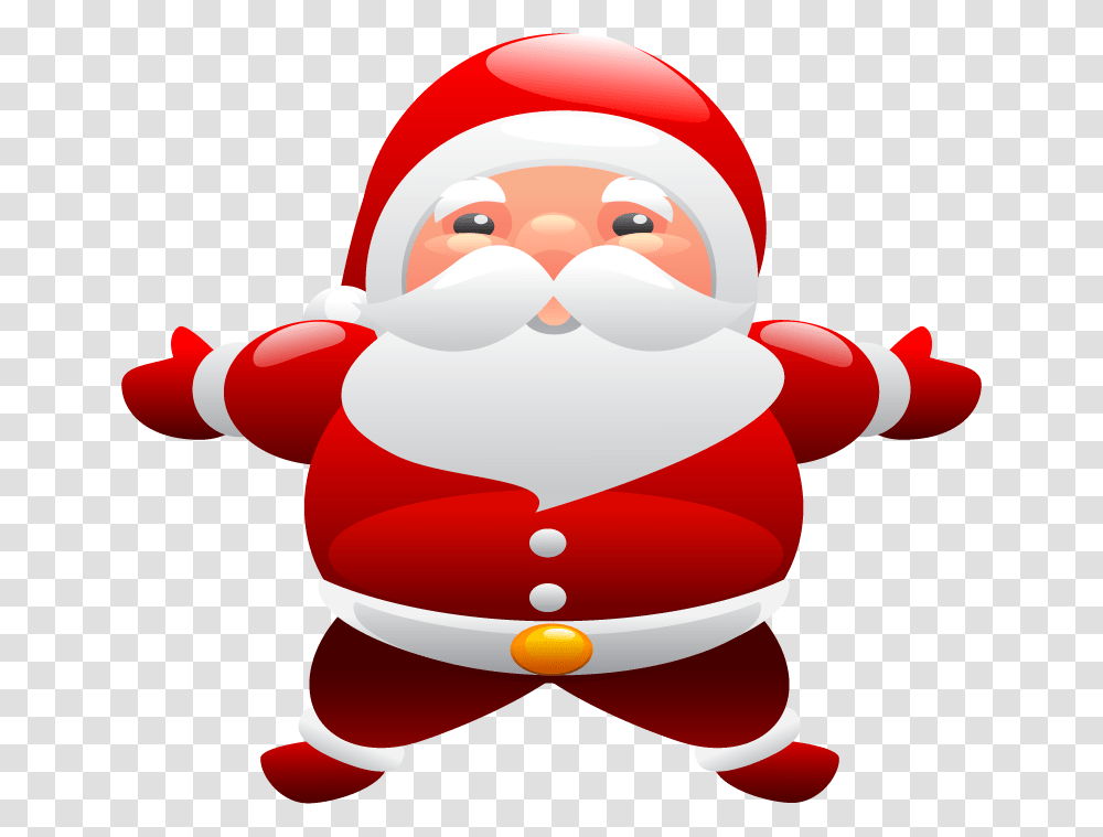 Cute Santa Claus Vector, Nature, Outdoors, Toy, Heart Transparent Png