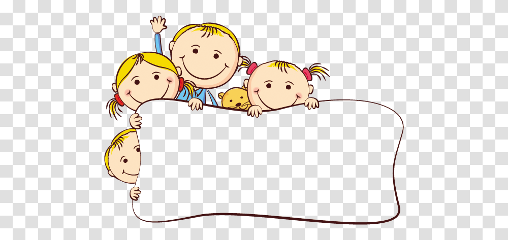 Cute School Border Clipart Jpg Library Download Child Friends Ppt, Drawing, Doodle Transparent Png