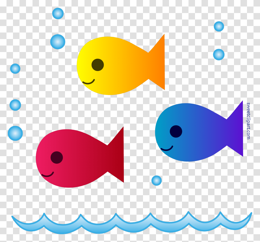 Cute School Of Fish Clip Art, Animal, Goldfish Transparent Png