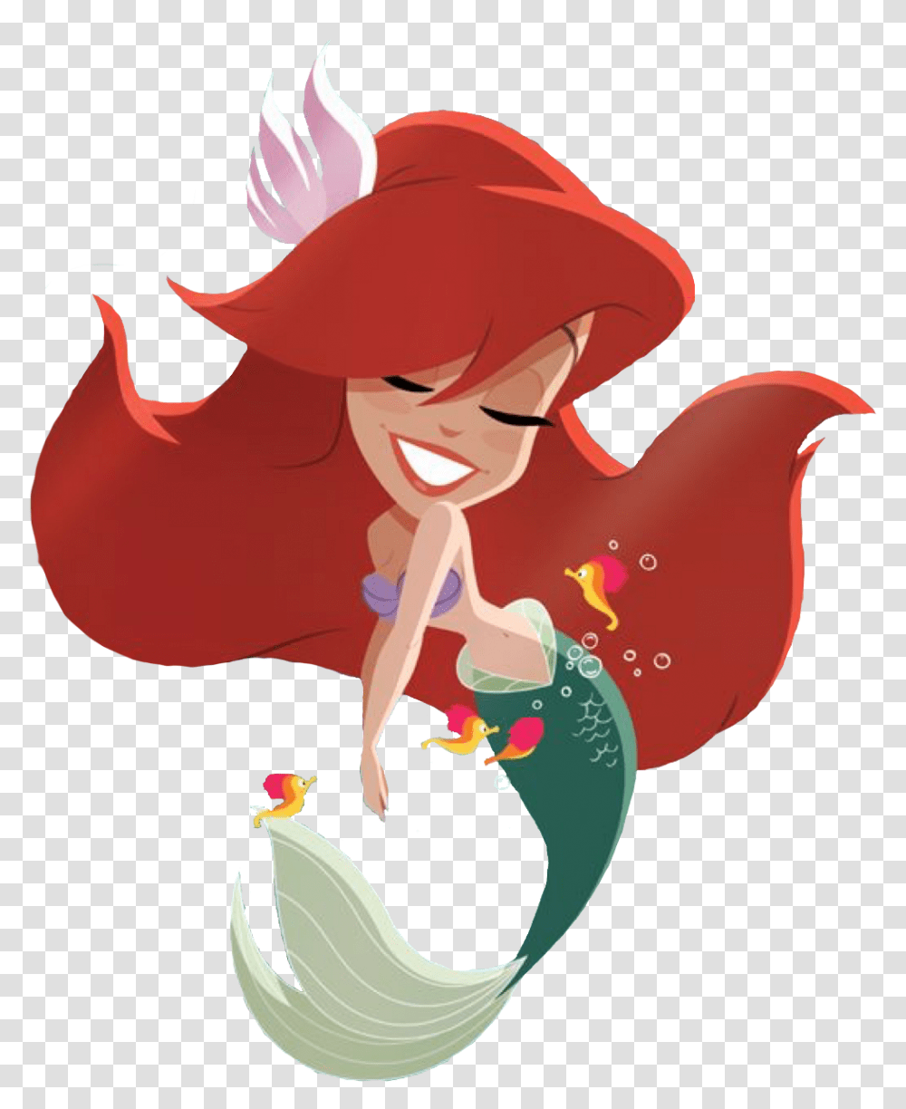 Cute Seahorse Clipart Little Mermaid Ariel Cute, Label, Sticker Transparent Png