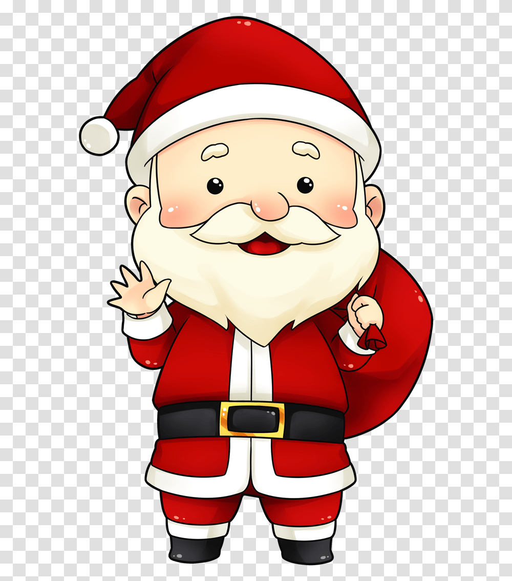 Cute Secret Santa Clipart Santa Claus Cartoon, Helmet, Apparel, Face Transparent Png