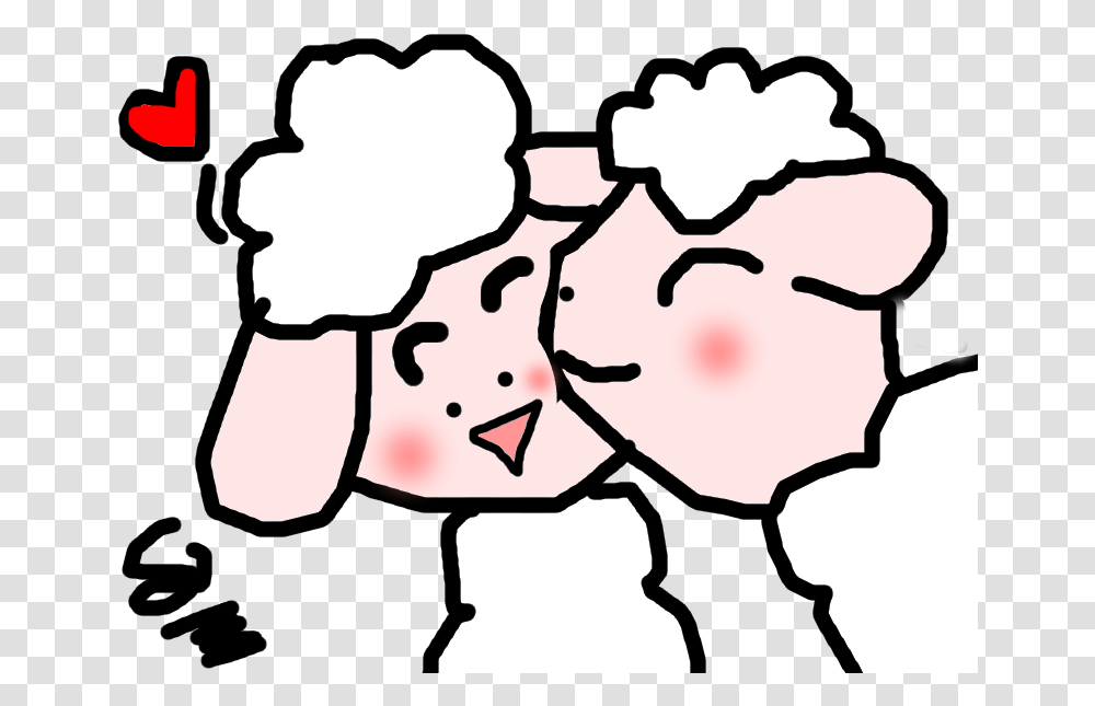 Cute Sheep Couple By Fairyangelkitty On Clipart Library, Face, Crowd, Stencil Transparent Png