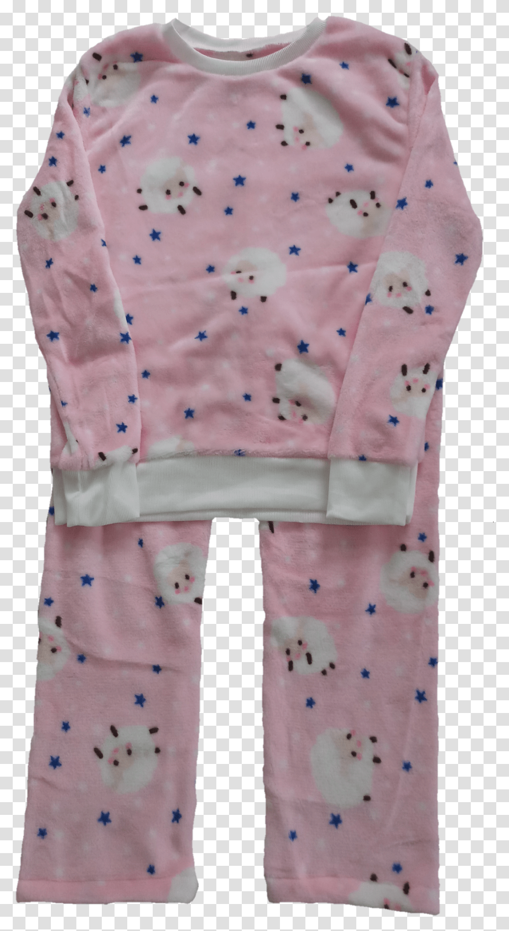 Cute Sheep Printed Plush Pajama Set Pajamas, Robe, Fashion, Blouse Transparent Png
