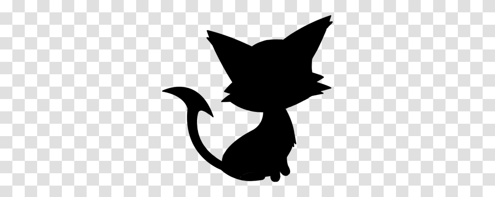 Cute Silhouettes New Cat Pokemon, Gray Transparent Png