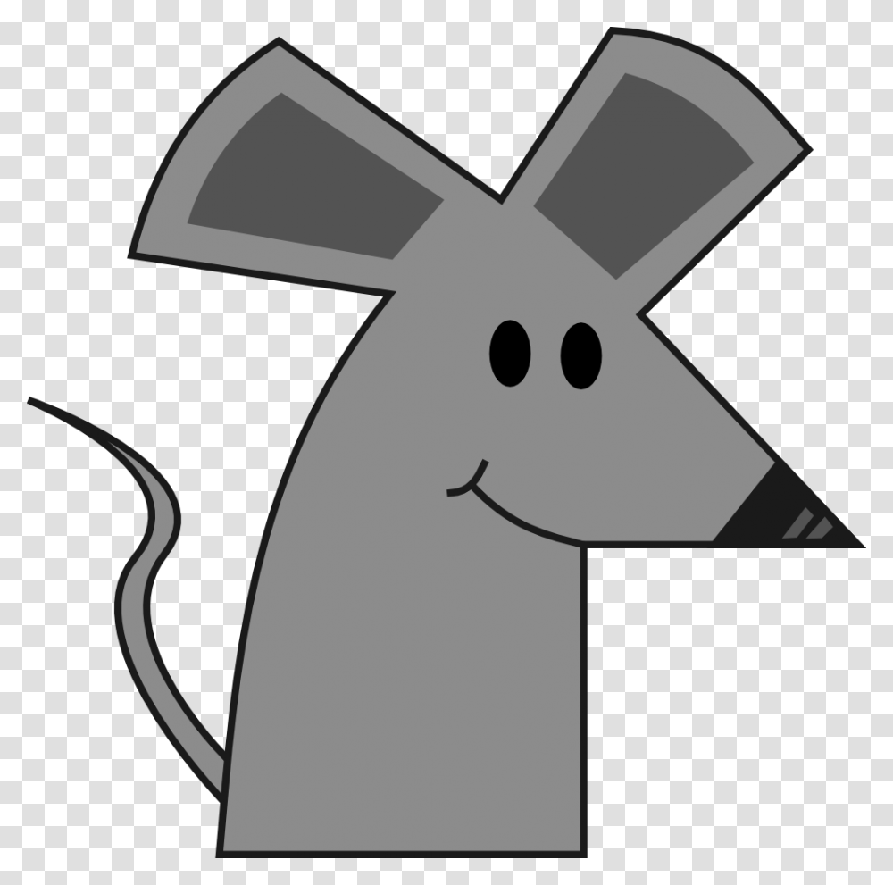 Cute Simple Cartoon Mouse, Label, Animal, Mammal Transparent Png